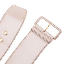 مملوكة مسبقًا Miu Miu Pink Leather Waist Belt 75CM