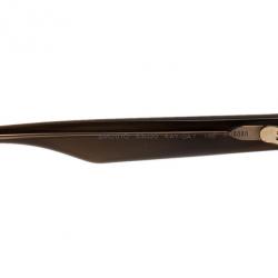 Miu Miu Black and Gold Rectangle Sunglasses