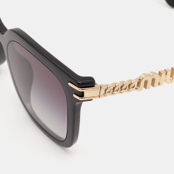 Miu Miu Black/Gold Gradient SMU13W Square Sunglasses