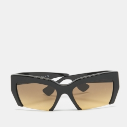 Miu Miu Black Gradient SMU 110 Rasoir Half Rim Sunglasses