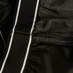 Miu Miu Grey Prince of Wales Check Wool Shorts XS