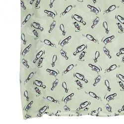 Miu Miu Yellow Bottle Printed Silk Top M