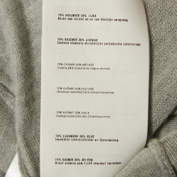 Pre Owned كارديجان ميوميو تريكو رمادي بكشكش قصير مقاس صغير