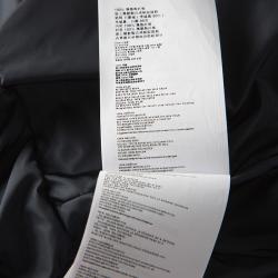 Miu Miu Black Quilted Short Sleeve Zip Front Down Jacket S