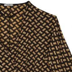 Miu Miu Printed Wrap Dress M