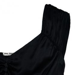 Miu Miu Sleeveless Ruched Top L