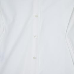 Miu Miu Blue Sequined Collar White Poplin Shirt L