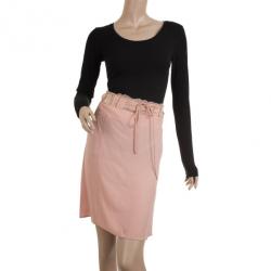 Miu Miu Pink Lace and Wool Skirt S