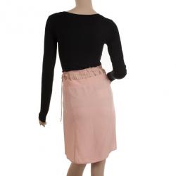 Miu Miu Pink Lace and Wool Skirt S