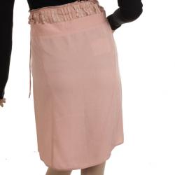 Miu Miu Pink Lace and Wool Skirt S