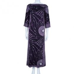 Miu Miu Dot Print Silk Kaftan S