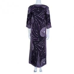 Miu Miu Dot Print Silk Kaftan S
