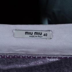 Miu Miu Dot Print Silk Kaftan S