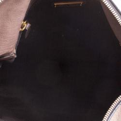 Miu Miu Dark Beige Leather Bow Top Handle Bag