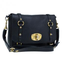 Pre Owned Miu Miu Black Leather Small Satchel