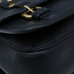 Pre Owned Miu Miu Black Leather Small Satchel