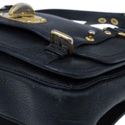 Pre Owned Miu Miu Black Leather Small Satchel