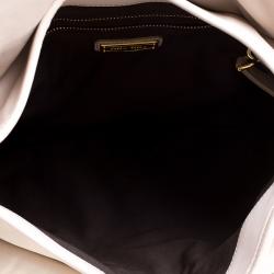 مملوكة مسبقًا Miu Miu Beige Matelasse Lux Leather Coffer Hobo
