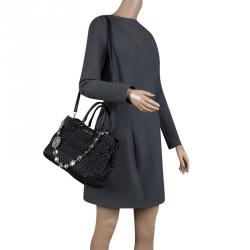 Pre Owned حقيبة ميو ميو جلد نابا ماتيلاس سوداء كريستال