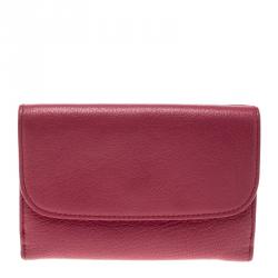 مملوكة مسبقًا محفظة ميو ميو مادراس جلد وردي  مضغوطة