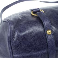 Pre Owned Miu Miu Purple Leather Bow Satchel