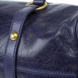 Pre Owned Miu Miu Purple Leather Bow Satchel