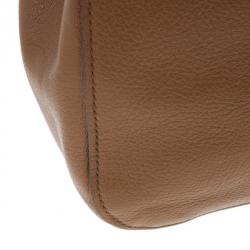 مملوكة مسبقًا Miu Miu Brown Leather Textured Tote