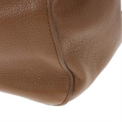 مملوكة مسبقًا Miu Miu Brown Leather Textured Tote