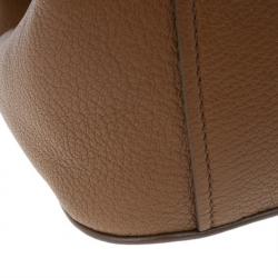 مملوكة مسبقًا Miu Miu Brown Leather Textured Tote