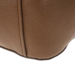 مملوكة مسبقًا Miu Miu Brown Leather Textured Tote