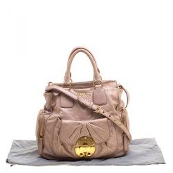 Miu Miu Pink Leather Shoulder Bag