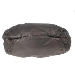 Pre Owned Miu Miu Bronze Leather Tote