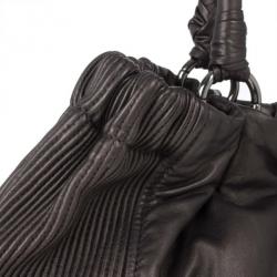 Pre Owned Miu Miu Bronze Leather Tote