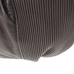 Pre Owned Miu Miu Bronze Leather Tote