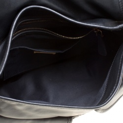 Miu Miu Black Matelasse Leather Coffer Hobo
