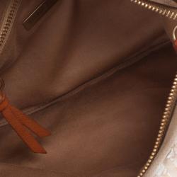 مملوكة مسبقًا Miu Miu Beige Sequined and Beaded Bamboo Handle Bag