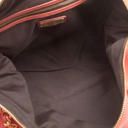 Miu Miu Orange Leather Caribou Top Handle Bag
