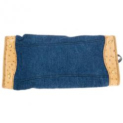 Pre Owned Miu Miu Denim and Leather Satchel