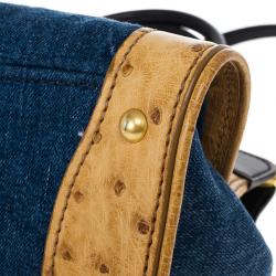 Pre Owned Miu Miu Denim and Leather Satchel