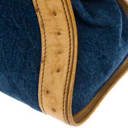 Pre Owned Miu Miu Denim and Leather Satchel