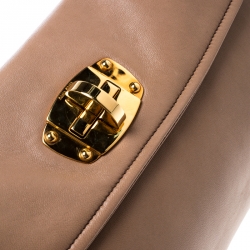 Miu Miu Beige Leather Clutch