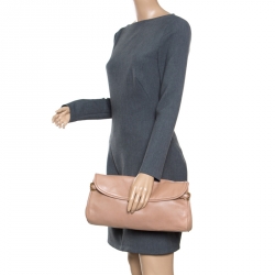 Miu Miu Beige Leather Clutch