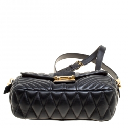 Miu Miu Black Leather Biker Shoulder Bag