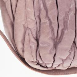 مملوكة مسبقًا Miu Miu Pink Quilted Calfskin 'Matelasse' Hobo