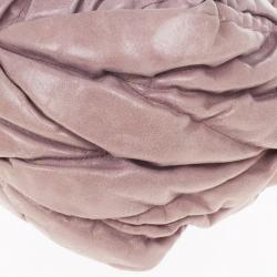 مملوكة مسبقًا Miu Miu Pink Quilted Calfskin 'Matelasse' Hobo