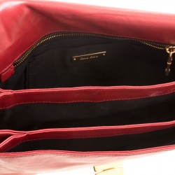 Miu Miu Red Leather Turnlock Crossbody Bag
