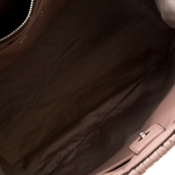 Pre Owned Miu Miu Pink Matelasse Nappa Leather Crystal Tote