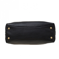 Miu Miu Black Leather Foldover Crossbody Bag 