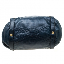 مملوكة مسبقًا Miu Miu Blue Leather Bow Tote