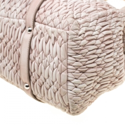 Pre Owned حقيبة يد ميو ميو جلد مبطنة زرقاء